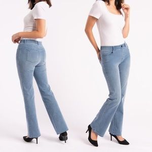 Betabrand bootcut yoga denim size large long